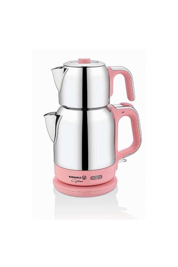 A331-04 Çaytema Pembe/krom Elektrikli Çaydanlık - 1