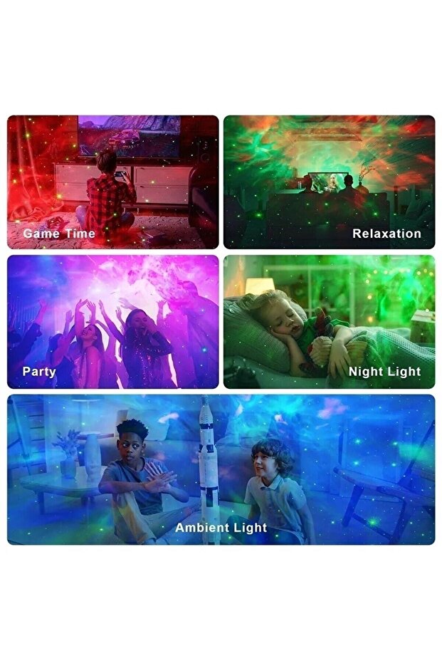Astronot Projector Gece Lambası Nebula Ve Samanyolu Projeksiyon Gece Lambası - 4