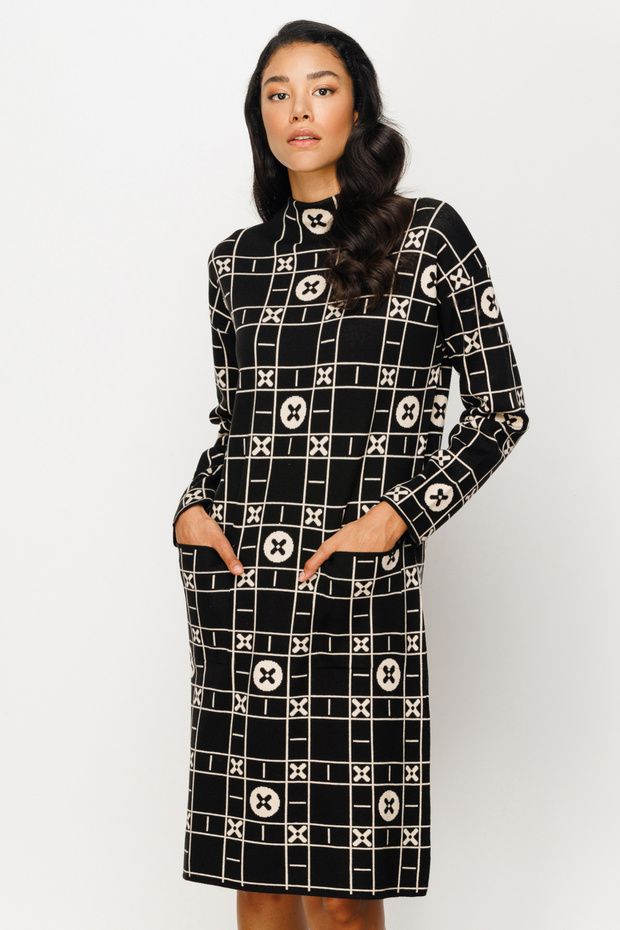 On Midi Boy Triko Elbise - 3