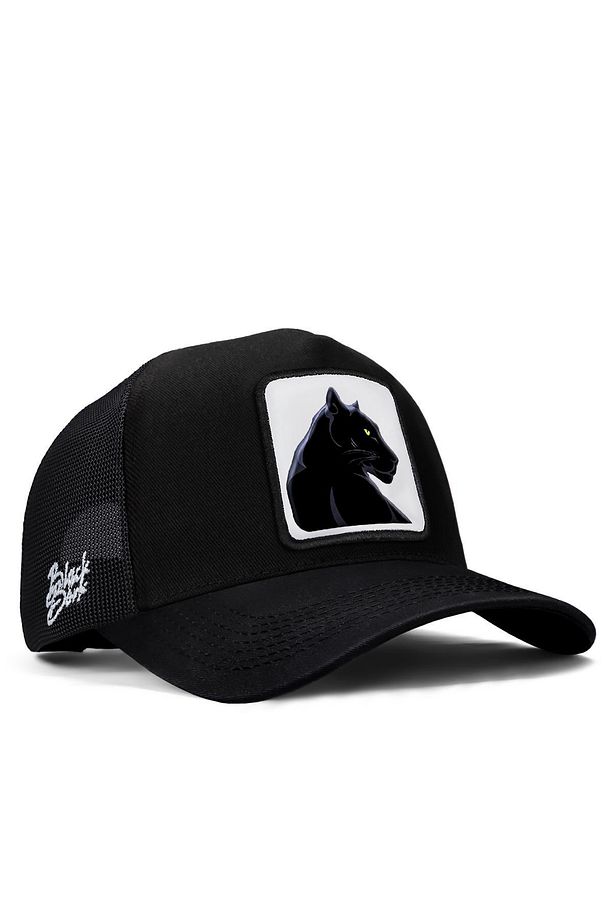 V1 Trucker Panter - 1bs Kod Logolu Unisex Siyah Şapka (CAP) - 1