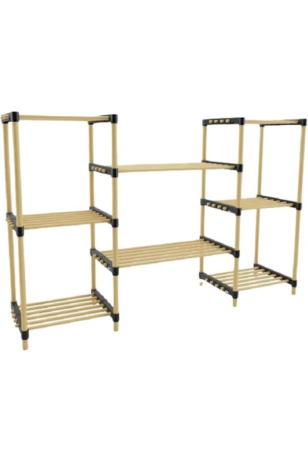 SEOWOOD MODULAR WOODEN FLOWER RACK (8 SHELVES)