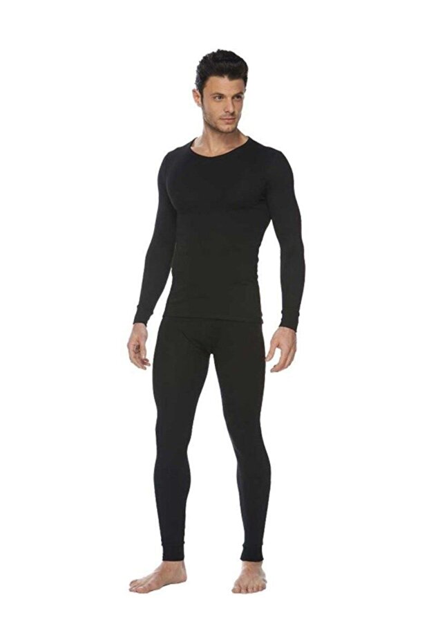 Bonbonetti̇ Military Men's Thermal Underwear Tights Underwear Set