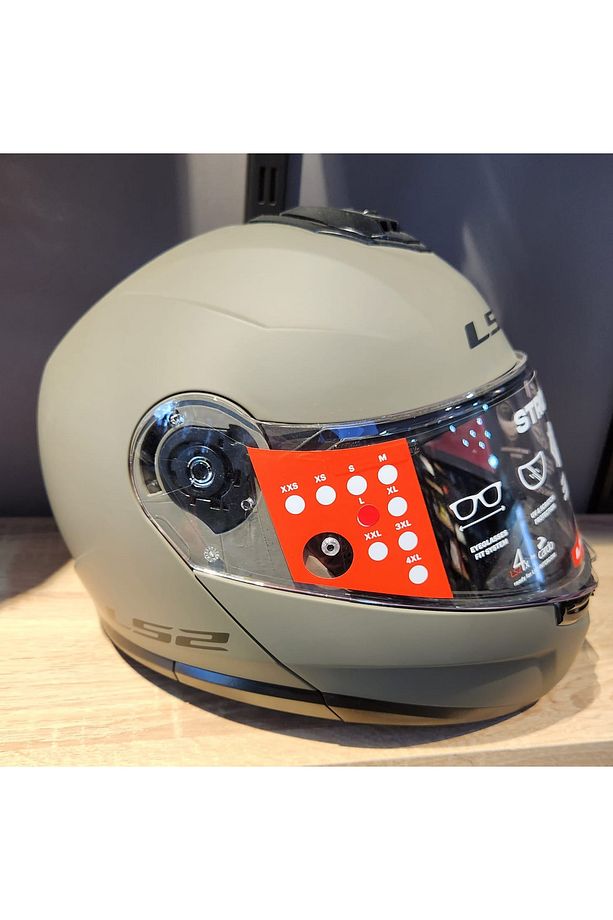 STROBE 2 SOLİD MAT KUM ÇENE AÇILIR KASK - 1