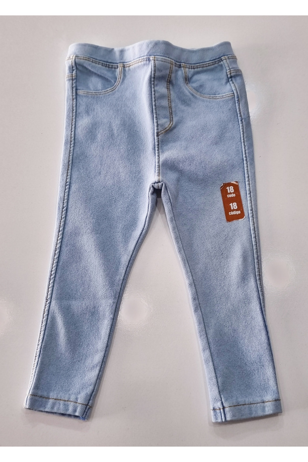 Blue Slim Fit Lycra Girl's Jeans Leggings