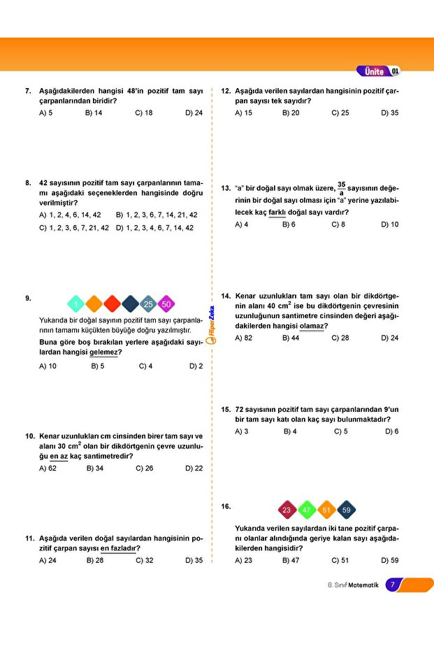 2026 8. Sınıf Bal Matematik Soru Bankası | Yusuf Karakoyun - 5