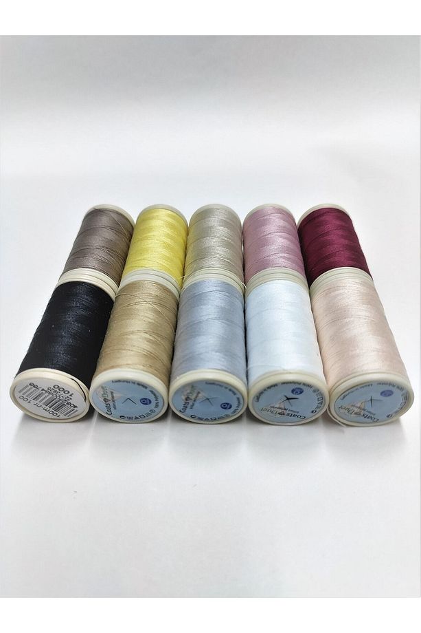 Orıjınal Coats-mez Duet Makara Dikiş Ipi Yüksek Kalite 100m 10lu Set (set 2 ) Görseldeki Renkler - 1