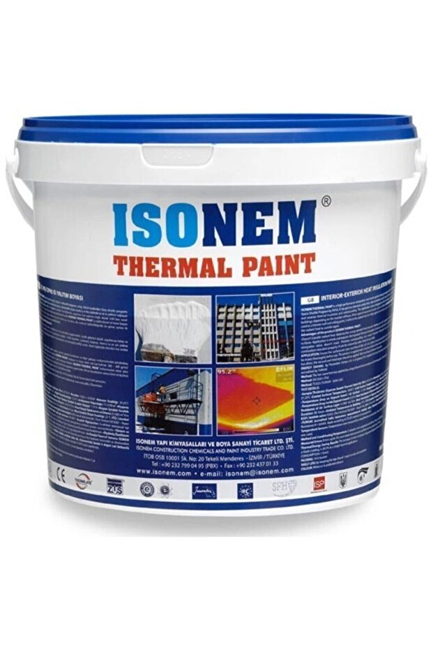 Thermal Paint Iç - Dış Cephe Yalıtım Boyası Beyaz 18 Kg - 1