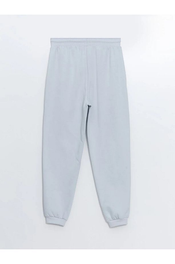 LCW Vision Mat Mavi Kadın Beli Lastikli Düz Jogger Eşofman Altı - 3