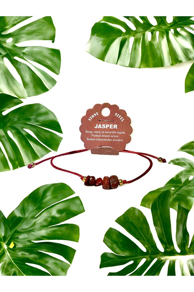 Natural Stone Macrame Bracelet (Jasper Stone)