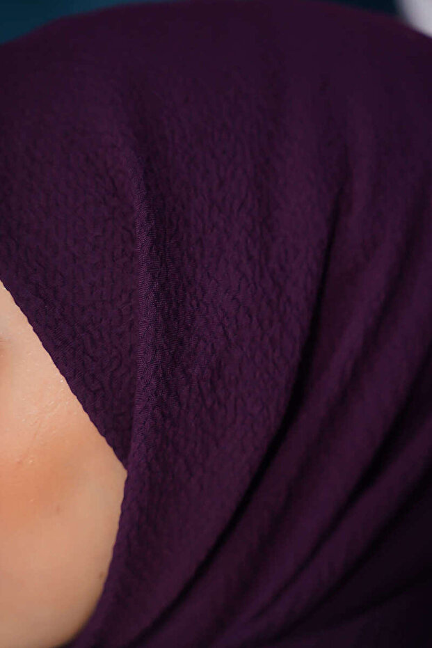 Şalland Mio Caz eşarp mürdüm - 4