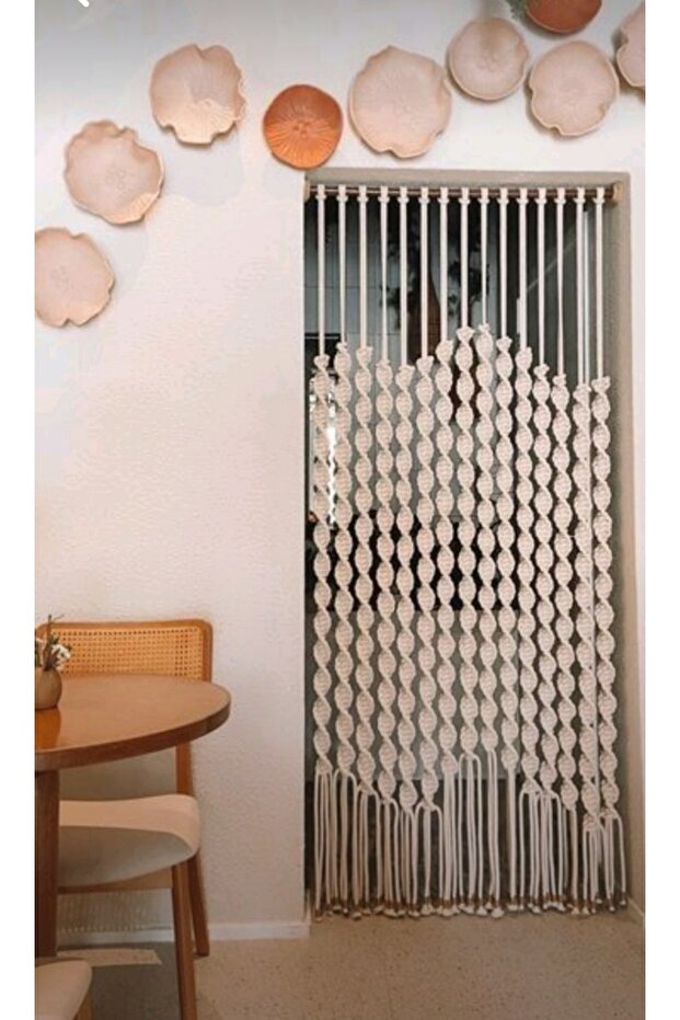 Modern Makrome Dekoratif Perde - 1