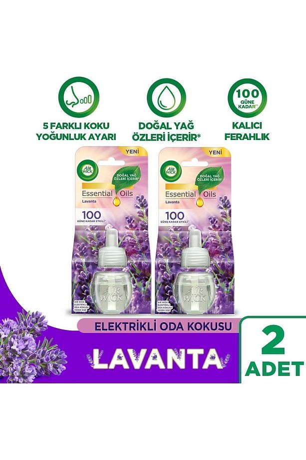 Elektrikli Oda Kokusu Yedek Şişe Seti x6 (Bahar Çiçekleri x2 - Temizliğin Esintisi x2 - Lav - 3