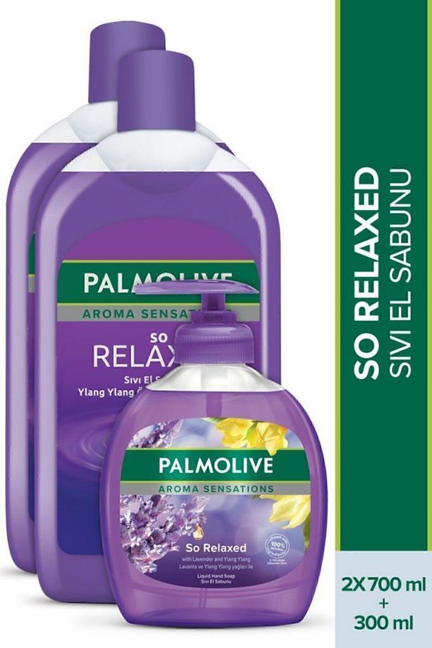 Aroma Sensations So Relaxed İris Özü ile Sıvı El Sabunu 300 ml + 700 ml + 700 ml - 1