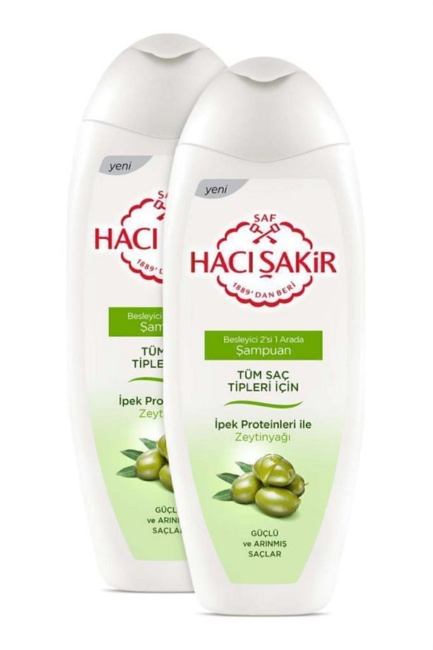 Tüm Saç Tipleri için Zeytinyağı Besleyici 2'si 1 Arada Şampuan 500 ml x2 Adet - 2