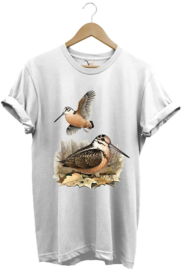 Hunting Hunter Cullery Hunting Printed 100% Cotton Regular Fit White T-Shirt