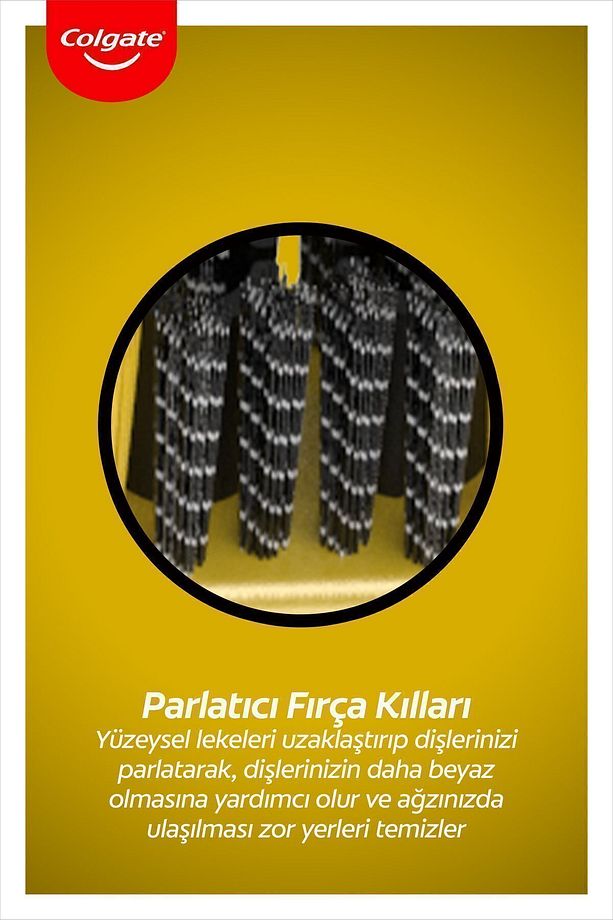 360 Charcoal Gold Çok Yönlü Koruma Yumuşak Diş Fırçası x 2 Adet + Diş Fırçası Kabı Hediye - 5