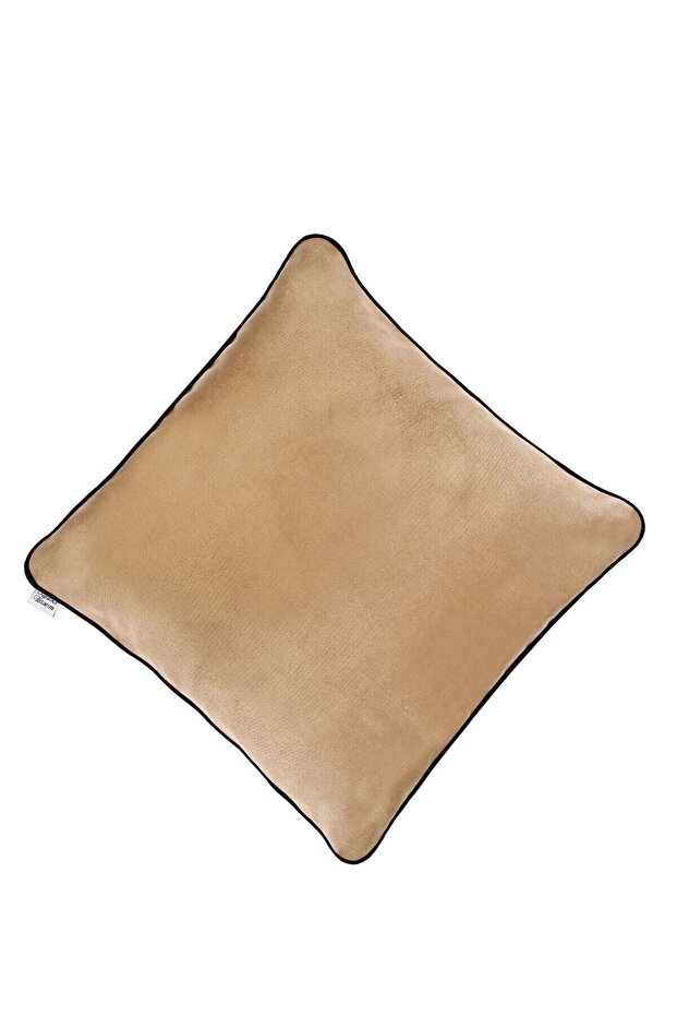 غطاء وسادة على شكل وسادة لون بني فاتح 45x45