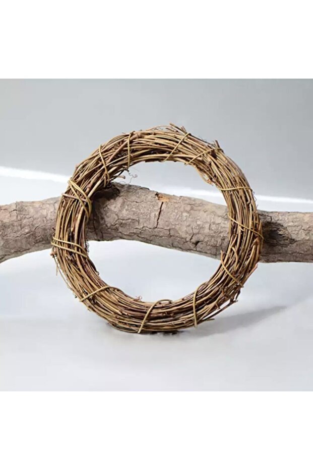 Doğal Çalı Kapı Süsü Çelengi 15 Cm - 1