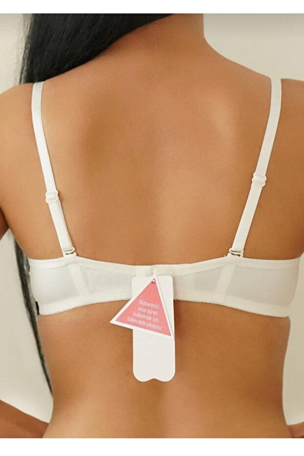 حمالة صدر داعمة باللون الأبيض - 2