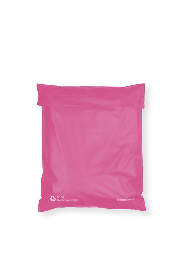 Cepsiz Fuşya Kargo Poşeti 25x30+5 Cm - 100 Adet - 2
