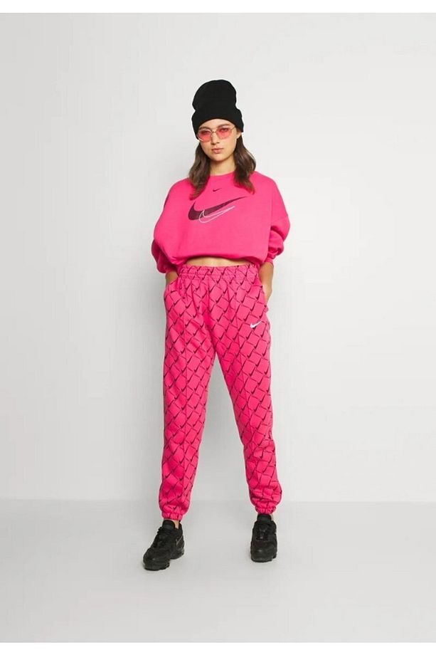Oversized Joggers In Swoosh Print Kadın Eşofman Altı - 2