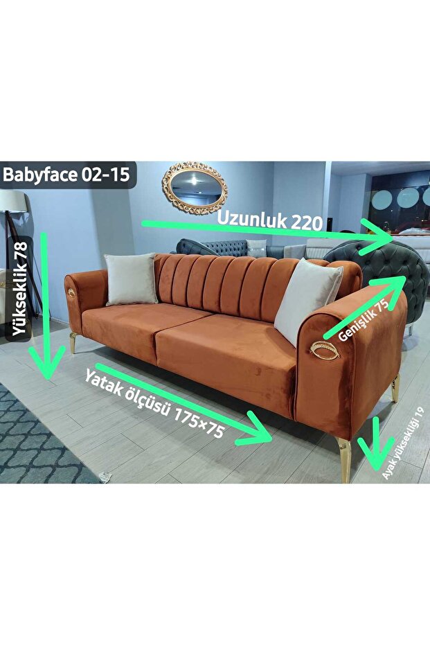 Mimoza Üçlü Koltuk - 3