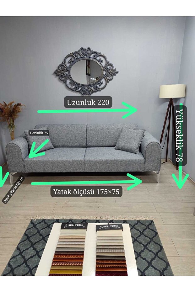 Mimoza Üçlü Koltuk - 3