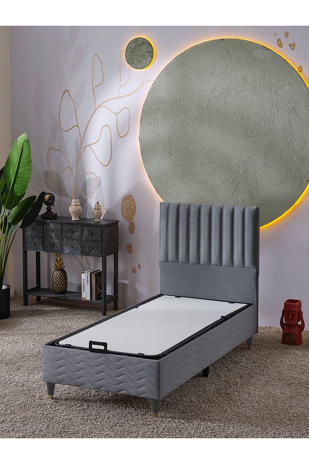 Ezgi Tek Kişilik 3Lü Set Yatak+Baza+Başlık - 2
