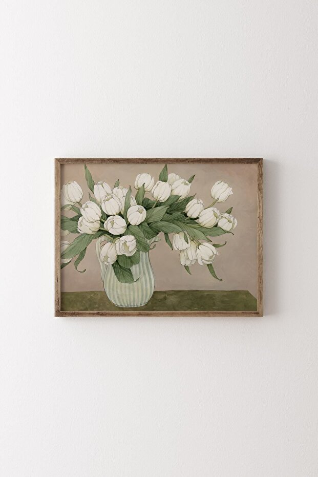 Flowers - Wooden Patterned Frame - 1