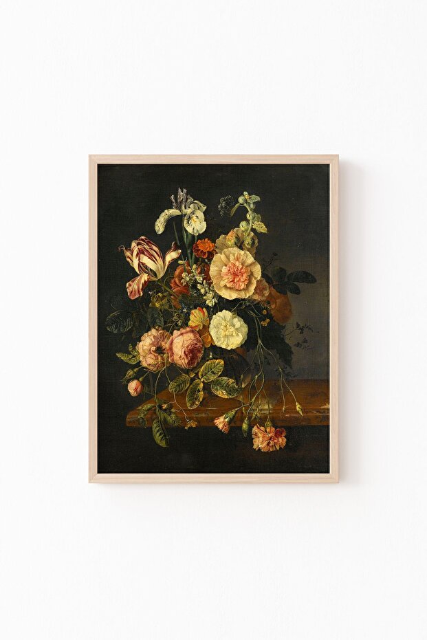 Flowers - Wooden Patterned Frame