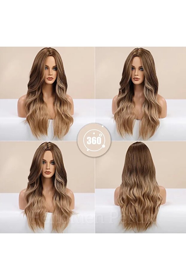 Luxury Vip Ombreli Dalgalı Peruk - 2
