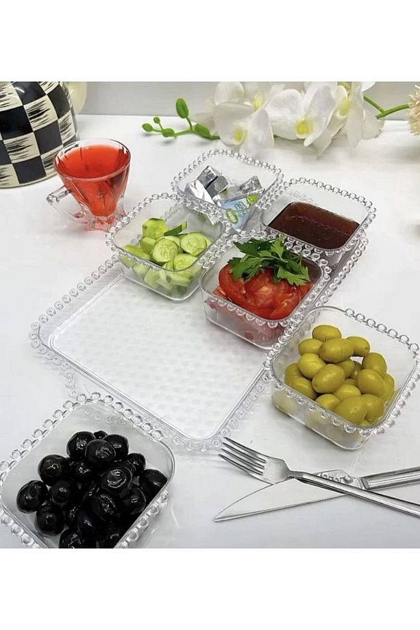 Tepsili Boncuklu Kahvaltılık Seti - 2