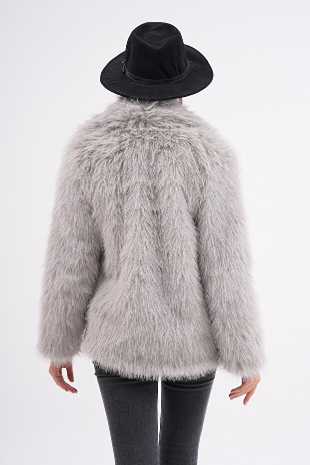 سترة بياقة فروي - 5