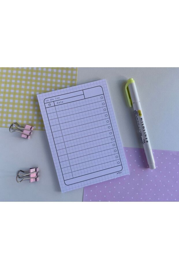 A6 Basic To Do List Memopad/notepad/defter - 1