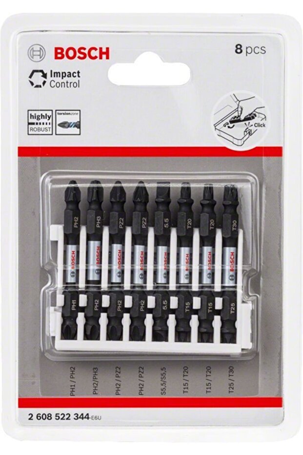 Impactc Vidalama Çift Uç 65mm Set 8'li - 2