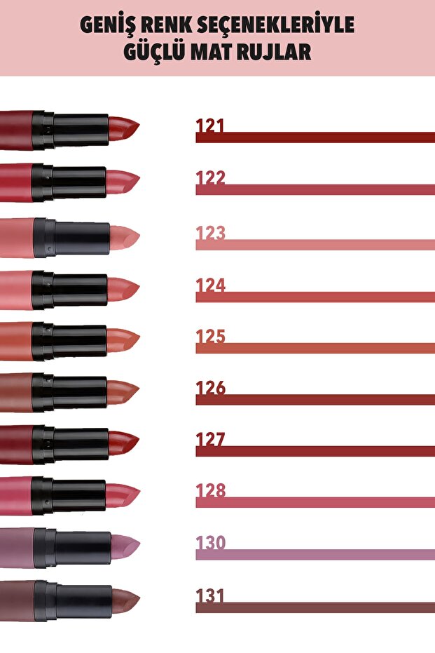 Fırst Tıme Rich Matte Lipstick - 123 - 6