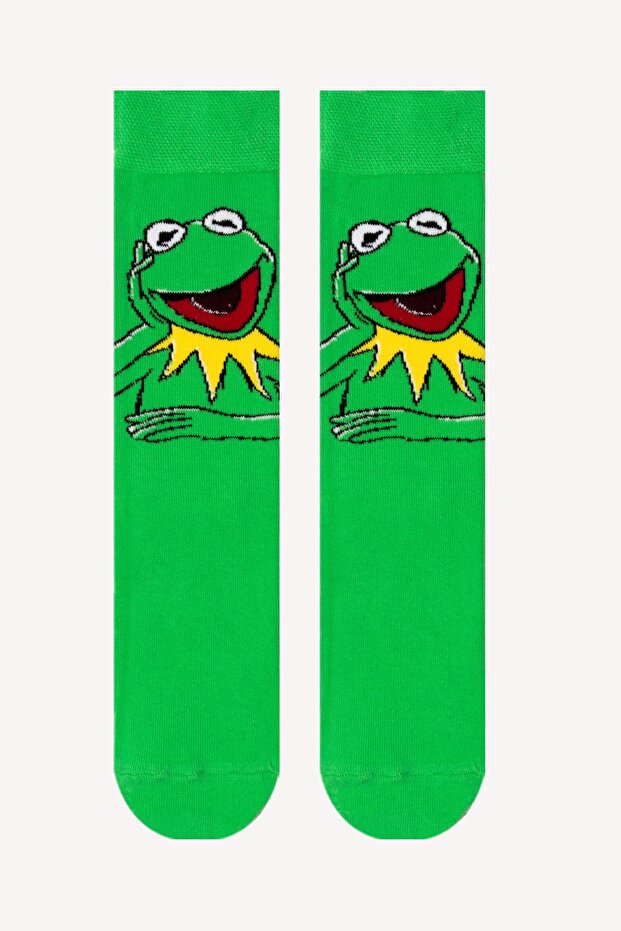 جوارب ملونة منقوشة على شكل ضفدع كيرميت - 1