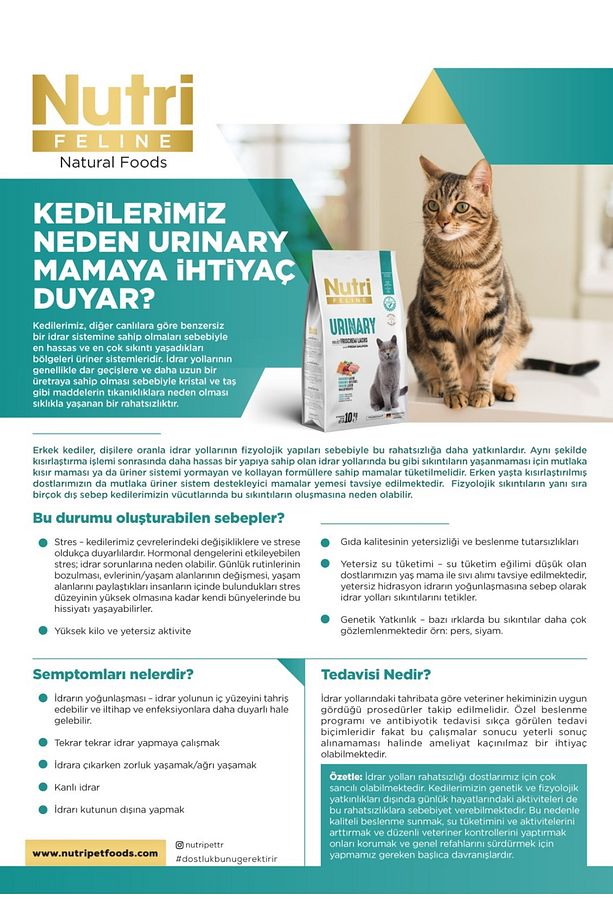 Nutrı Felıne - Urınary (üriner Sistem / Böbrek Ve Idrar Yolu Sağlığı Için) 2 Kg - 5