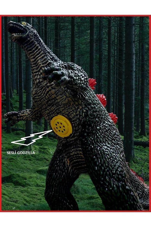 Sesli Yumuşak Godzilla 68 Cm Godzila Monster Canavar Sesli Dinazor Dev Boyda Kaliteli Oyuncak - 2