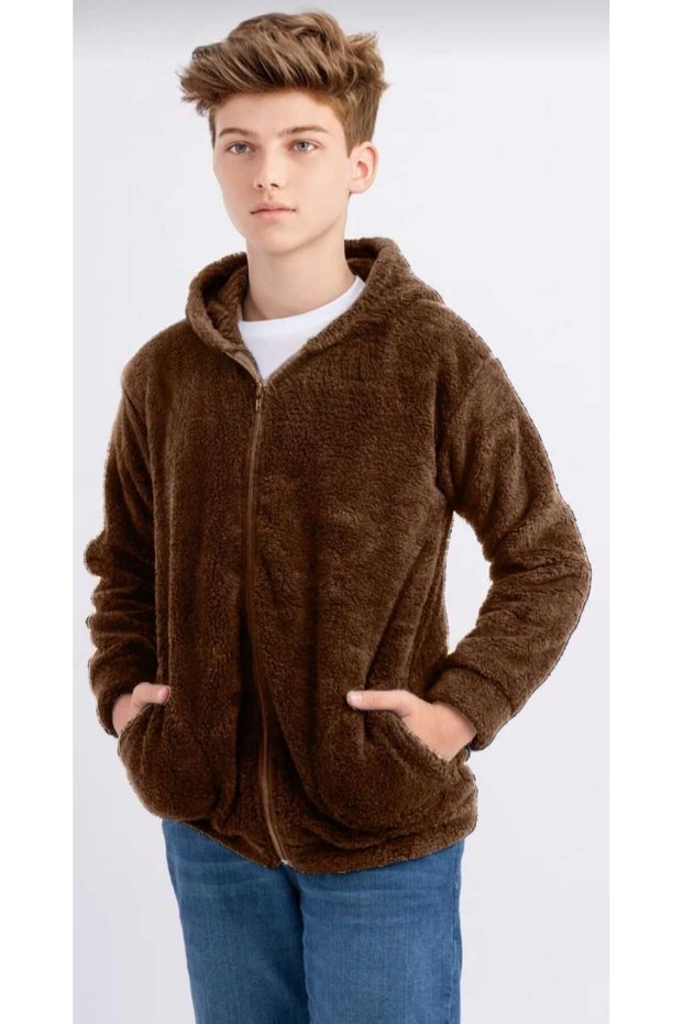 Fleece Hooded Girls-Boys and Teenagers Jacket