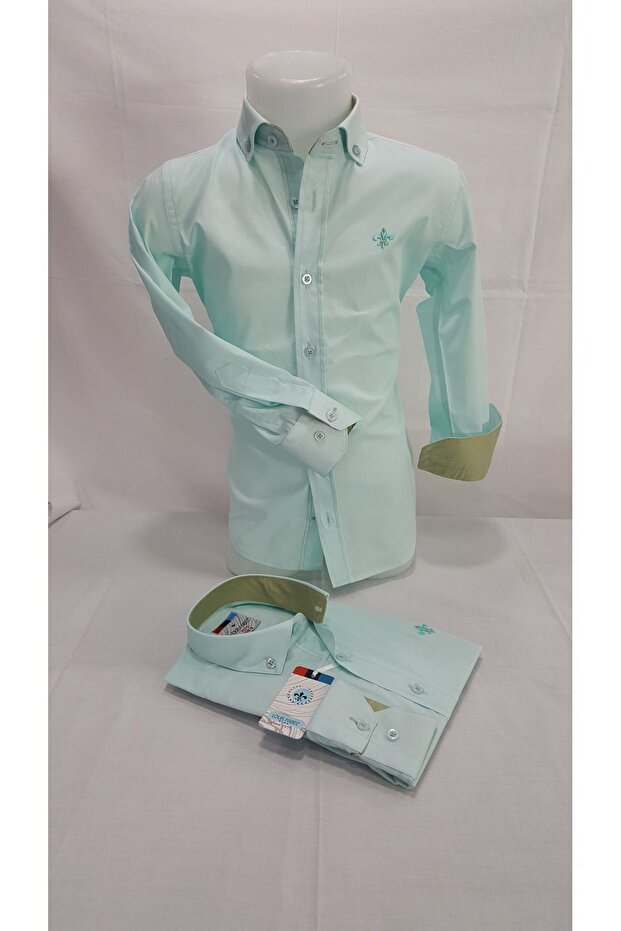 97/3% Cotton Lycra Boy's Shirt.
