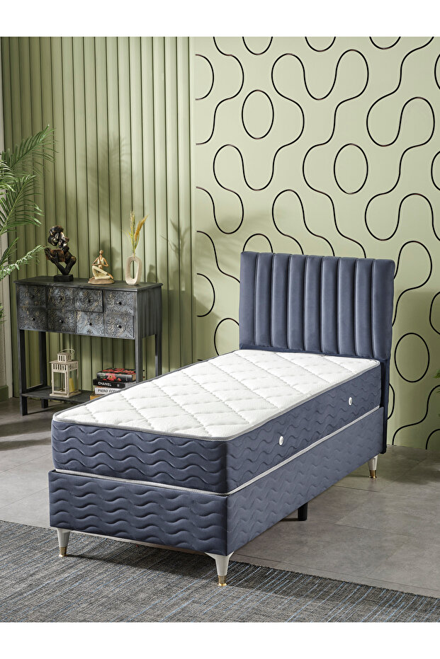 Ezgi Tek Kişilik 3Lü Set Yatak+Baza+Başlık - 1