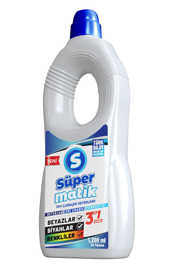 3'ü 1 Arada Sıvı Çamaşır Deterjanı 7 Adet 1200 ml - 8