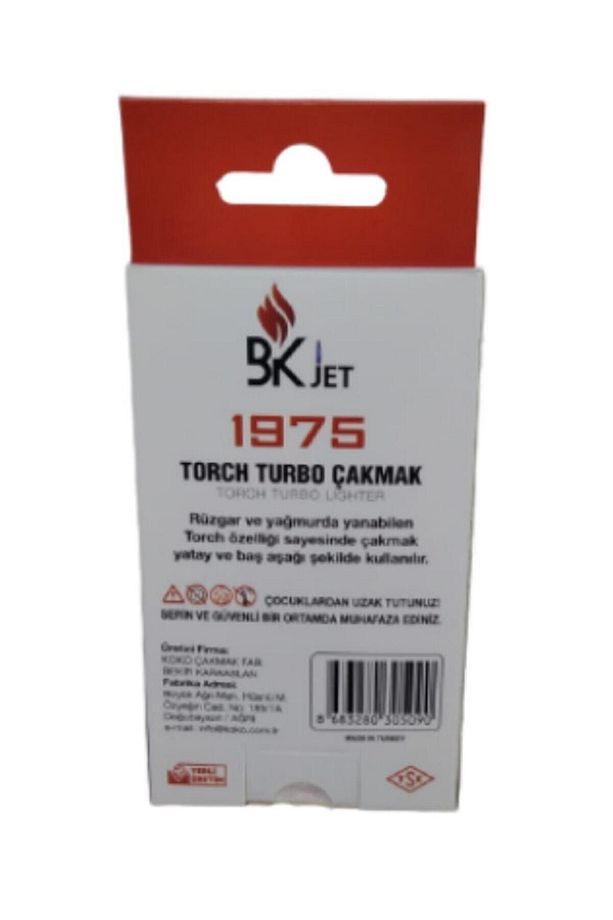 Bkjet Turbo Pürmüz Ayarlanabilir Doldurulabilir Çakmak - 4