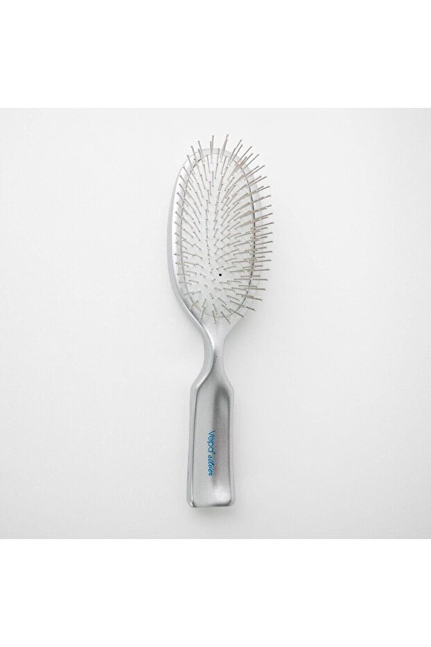 Anti Static Steel Pin Hair Brush 513 Silver Sheet Brush (conical PVC Amb.)