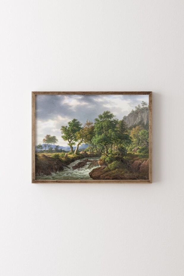 Wooden Patterned Landscape Frame