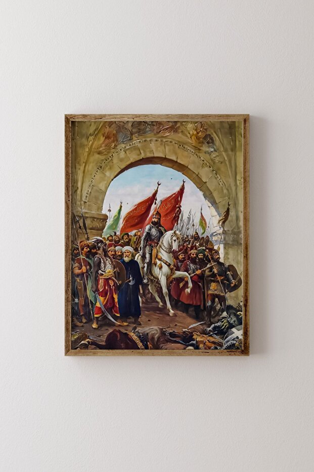 غزو اسطنبول - إطار خشبي منقوش