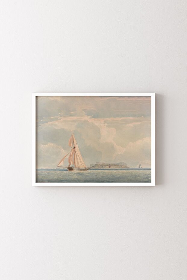 Sailing Boat - White Frame