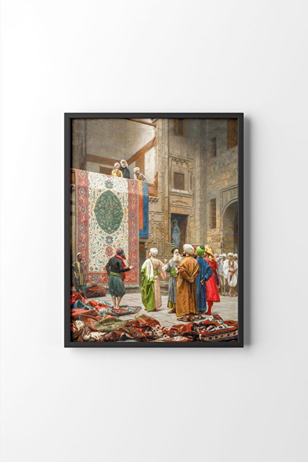 تاجر السجاد - جان ليون جيروم - الإطار الأسود
