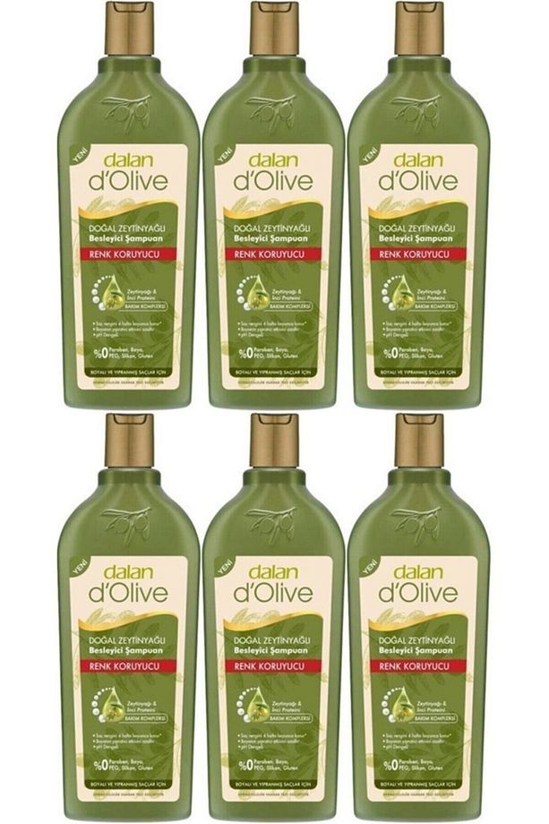 D’olive Zeytinyağlı Renk Koruyucu Şampuan 400 Ml 6 Adet - 1